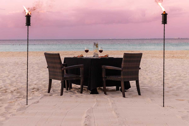 Dîner romantique Hotel Beachscape Kin Ha Cancún